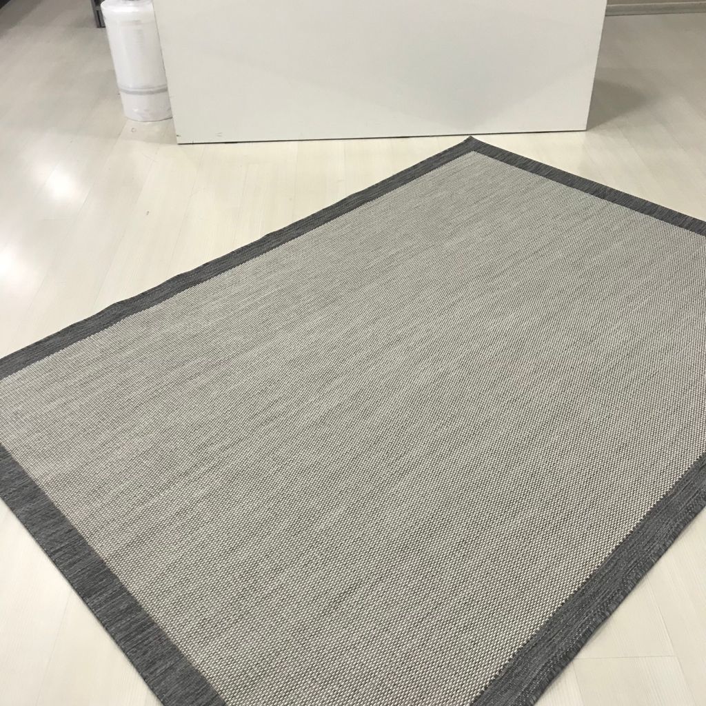 Jüt Sisal Gri Makine Halısı