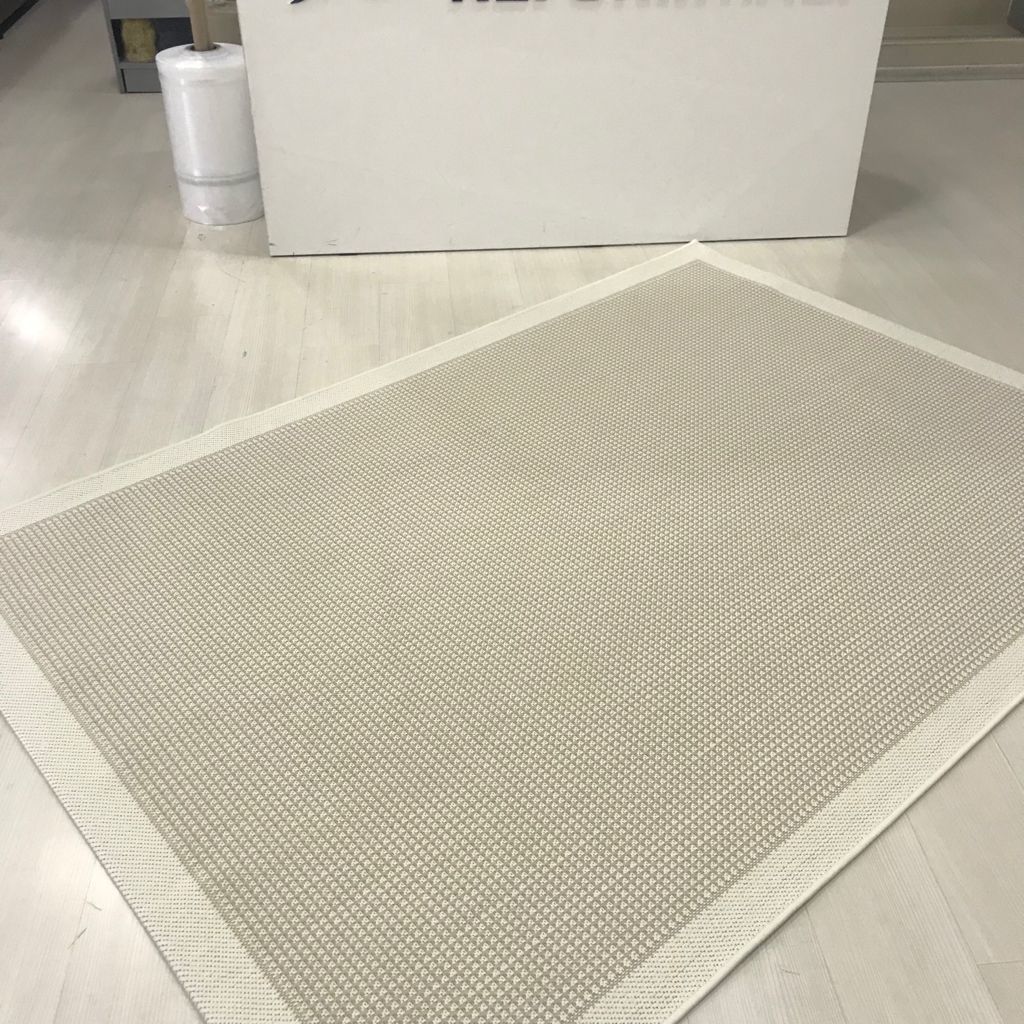Jüt Sisal Beyaz Krem Makine Halısı