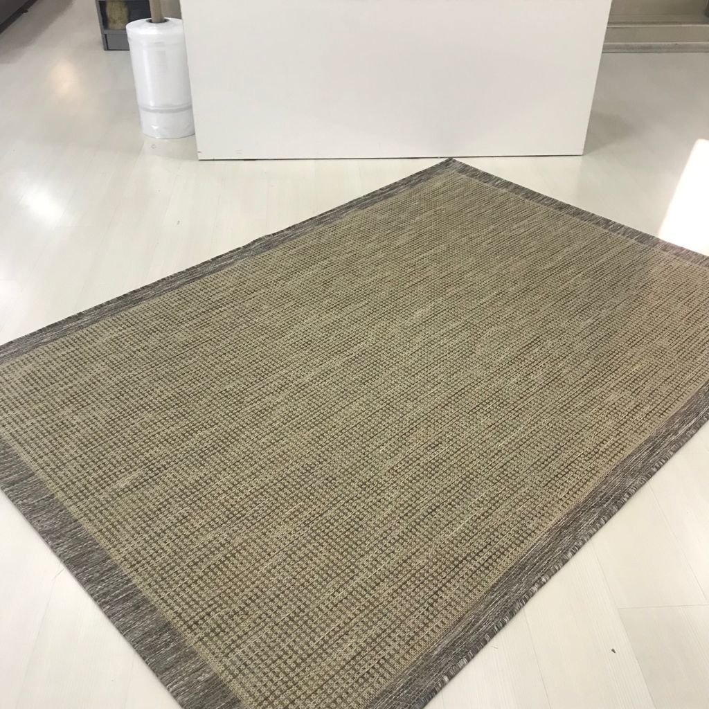 Jüt Sisal Bej Kahve Makine Halısı