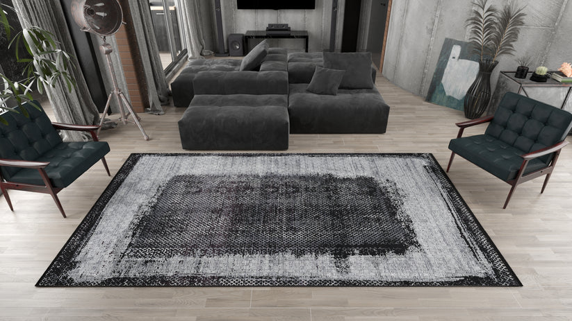 Onyx Overdye Siyah Halı 