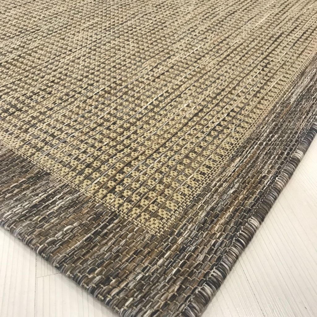 Jüt Sisal Bej Kahve Makine Halısı