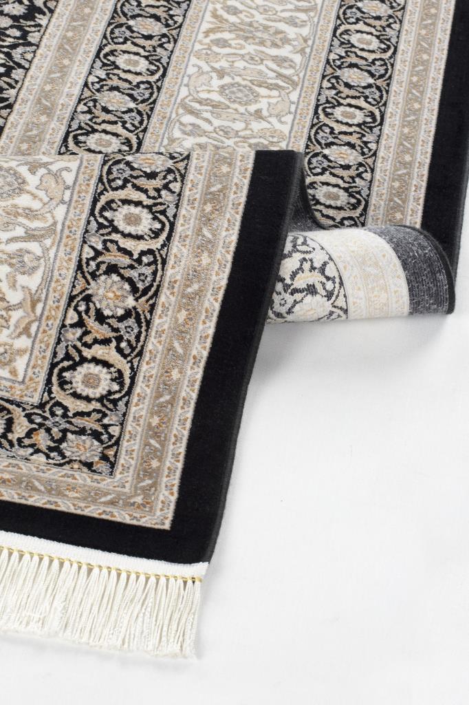 Vendome Palace Siyah Krem Makine Halısı